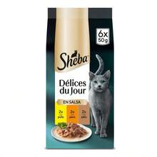 Sheba Délices du Jour Comida húmeda para Gatos Sabor Ave en salsa Multipack 12x6x50g - gramo - Ver 2