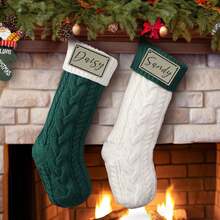 2026 Christmas Socks, Knitted Family Socks, Customizable Name, Holiday Decoration, Christmas Gift Decoration, Personalized Christmas Socks - Multicolor - View 9