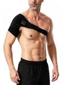 1pc Shoulder Support With Pressure Pad, Unisex Adjustable Shoulder Brace, Protects Left & Right Shoulders - Multicolor - View 4