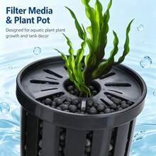 Black, White, And Green Plastic Aquarium Planting Trays, Self-Sinking Aquatic Plant Baskets, Hollow Hydroponic Plant Racks, Suitable For Aquarium Landscaping And Decoration. - A - View 6