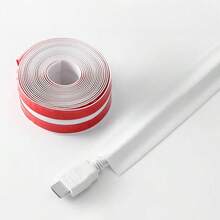 Pelindung Kabel Lantai Fleksibel, Saluran Manajemen Kabel Dinding Perekat Mandiri, Saluran Kabel Internet, Manajemen Kabel - Tipe B - View 3