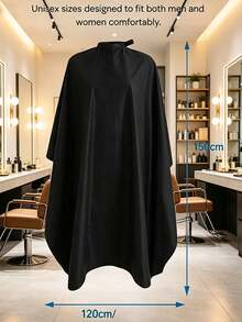 Customized Barber Apron, Customized Barber Cape, Personalized Barber Cape With Logo, Printable Barber Shop Logo Pattern And Text, Lightweight Breathable Neutral Home Salon Apron, Customized Barber Shop Home Salon Client Cape - Multicolor - View 6