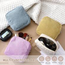 1pc Large Capacity Sanitary Napkin Storage Bag, Multi-Functional Portable Storage Box, Coin Purse And Mini Makeup Bag, Nursing Pad Storage Bag, Tampon Storage Bag, Women's Products Storage Bag, Casual Style, Polyester Material, Storage Solution And Exquisite Gift - Multicolor - View 4
