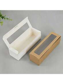 30pcs White Foldable All-In-One Gift Boxes With Transparent Display Window, Suitable For Holiday Party Favors, Birthday Gifts, Room Storage, DIY Crafts, Wedding Favors And Jewelry Packaging, Essential For Thanksgiving And Christmas Gifting - as shown - View 5