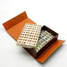 Travel Essential Mahjong Set: 144 Tiles, Durable Compact ABS Material - Classic Fun, Suitable For Travelers Aged 14 And Above, Small Mahjong - Multicolor - View 3