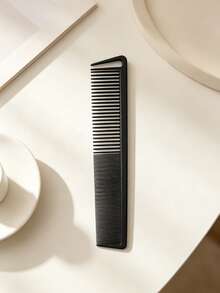 2pcs/1pc Black Salon Hair Comb Set, Dual-Sided Wide & Fine Tooth Barber Comb For Detangling Sectioning Parting Backcombing Smoothing Sleek Ponytail Bun Updo, Anti-Static Back To School Essentials Hair Tools Hair Accessories For Women Girls Teen - Multicolor - View 4