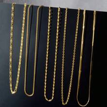 Minimalist 18K Gold Layered Chain Necklace, Unisex Versatile Fashion Accessory - Gold 2 - View 8