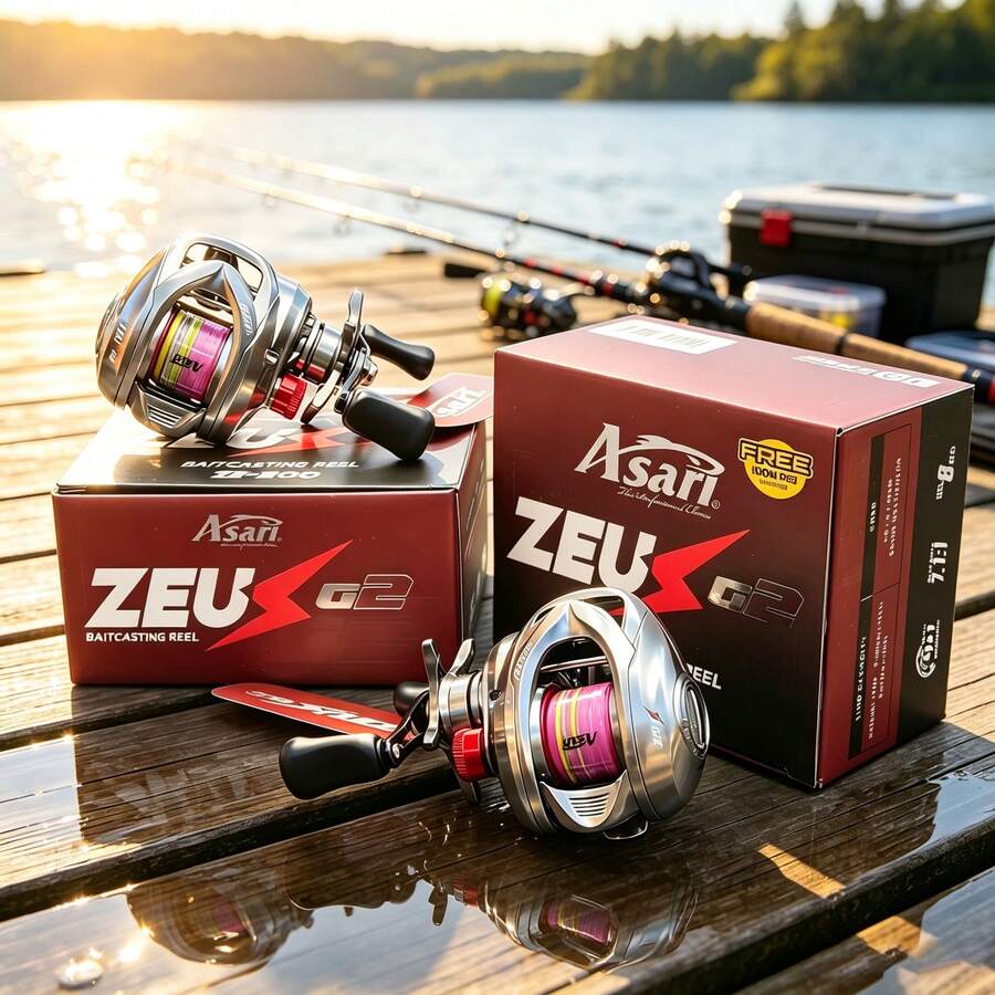 Water Drop Fishing Reel 7.1:1 Gear Ratio 4+1 Bearings 8kg Drag, Suitable For Beginners And Experienced Anglers - Silver - View 1