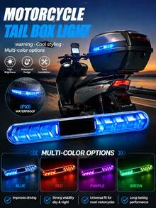 2pcs Solar Powered Car Door Edge Protection LED Lights, Colorful LED Light Strip, Anti-Collision, Car & Motorcycle Decorative Lights - A - View 12
