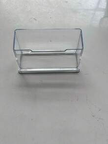 1pc Acrylic Business Card Holder For Desk, Luxury Golden Embossed Pattern Desktop Card Display Stand, Office Reception Desk Card Organizer,Exclusive Design Makes Your Business Card Holder Unique. - A - View 12