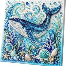1pc Ocean Theme Pearl Art DIY Kit 3D Bead Diamond Painting For Adults,Assorted Gems Add Raised Detail To Coastal Scenes For An Engaging Hands-On Activity And Decorative Display - Multiple Styles - View 12