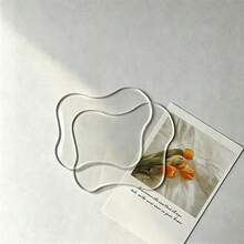 5/2/1pc Acrylic Coaster Decorative Tray, Asymmetric Bar Beverage Coaster, Transparent Cloud-Shaped Coffee Coaster, Perfect For Protecting Tabletop And Displaying Accessories - Multicolor - View 6