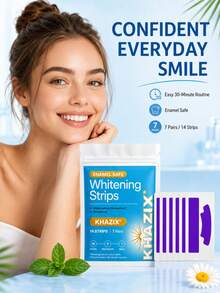 2/7 Peças Tiras de Clareamento Dental Diário, Design de Ajuste Suave para a Superfície dos Dentes, Embaladas Individualmente, Portáteis e Fáceis de Usar - Faixa - Visão 4