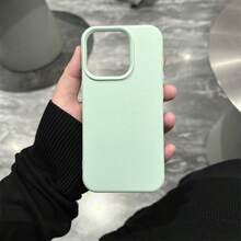Minimalist Premium Leather Texture Phone Case Compatible With IPhone 18 Pro Max/18 Pro/18/17 Pro Max/17 Pro/17 Air/17/16 Pro Max/16 Pro/16/16 Plus/16e/15/15 Pro Max/15 Pro/15 Plus/11/12/13/14 Pro Max/XS/XR/11 Pro/11 Pro Max/12 Pro/12 Pro Max/13 Pro/13 Pro Max/7 Plus/14 Pro/14 Pro Max/14 Plus/7 Plus/8 Plus/8/SE2 Soft Shell Creative Design For Men And Women - Mint Green - View 41