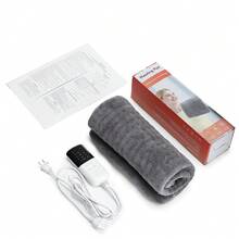Hailicare 10-Level Temp 4-Timer Flannel Double-Sided Heating Pad Home Office Dual-Use Warm Seat Cushion Washable Christmas Gift - Grey - View 14
