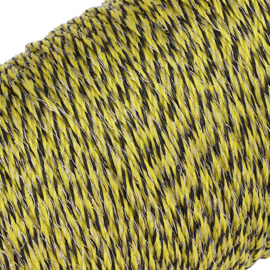 Cable de cerca eléctrica para animales, cuerda de conductividad de acero inoxidable para granja, cerca eléctrica ligera y reutilizable para caballos, ganado y ovejas, resistente a la corrosión y duradera, 400 m - A - Ver 1