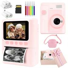 Kamera Digital Cetak Instan untuk Dewasa dan Anak-anak, Kamera Video Selfie HD 1080P dengan Layar 2,4 inci, Printer Portabel dengan Zoom Digital 16X, Efek Filter MP3, Kit Kamera Lengkap dengan Kertas Cetak dan Kartu Memori, Hadiah untuk Perjalanan, Liburan, dan Acara Keluarga. - XX-Beraneka Warna - View 16