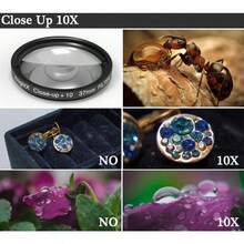 KnightX 37mm-67mm Clamp Phone Holder Clip Close Up 10X For Camera All Smartphones Mobile Professional Macro Photography Filter Can Magnify Up To 10x Shooting Effect - Clamp - View 4