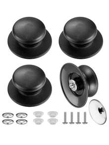 Bakelite Matte Pot Lid Knob, Large And Small Lid Cap Beads, Handle Lid Grip, Glass Lid Stainless Steel Lid Accessories, Pot Lid Knob, Replacement Handle For Clay Pot, Kettle And Glass Frying Pan Lid, Kitchen Cookware Accessories, Easy To Install, Suitable For Kitchen Utensil Lids And Handles - Multicolor - View 14