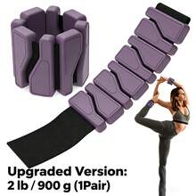 1/2pcs Adjustable Waterproof Silicone Wrist & Ankle Weights, (1/2/3lbs) Portable Leg & Wrist Strength Training Equipment - Multicolor - View 20