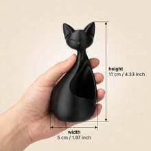 1pc Cute Cat-Shaped Succulent Planter, Storage Container For Decor, Jewelry, Pens And Other Items, Creative Desktop Organizer, Suitable For Entryway, Minimalist Home Decor, Living Room Ornament - Multiple Styles - View 5