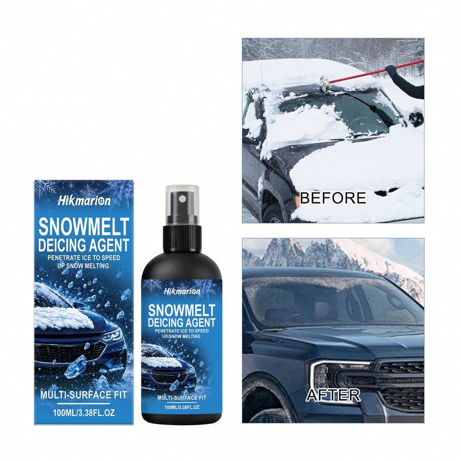 雪冰融化噴霧，多用途冰雪軟化細霧噴霧，汽車必備噴霧