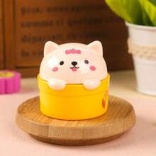 1pc Cute Animal Dual-Hole Pencil Sharpener, Adorable Cartoon Flip-Top Design, Macaron Colorful Shell, With Shavings Box, Manual Pencil Sharpener For Kids, Student Stationery, Back To School Small Prize Gift - Multicolor - View 9