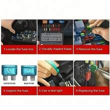 50/100/120pcs Blade Fuse Assortment Kit, 2-35A Automotive Truck Fuses With Storage Box And Clips, Aluminum Vehicle Car Fuse Set - Multicolor - View 5