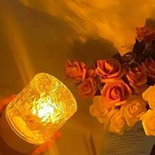 1 buah Lampu Atmosfer Proyeksi Gelombang Air Persegi LED, 16 Warna RGB, Kontrol Sentuh/Remote, Bertenaga USB, Cocok untuk Dekorasi Kamar Tidur, Ruang Tamu atau Kantor, Pilihan Ideal untuk Remaja 14+, Lampu Malam Kamar Tidur - MultiWarna - View 5