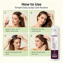 SUMIFANG Plant Extract Hair Care Rollerball Essence, Rosemary, Castor Oil And Multiple Plant Ingredients, Rollerball Design For Precise Root Care, Nourishes Scalp And Hair Roots, Improves Fine And Flat Hair Texture, Refreshing And Fast-Absorbing Texture, 15ml - Full Size - View 8