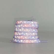 New Reflective Star Galaxy Shoelaces Glowing Rope Unisex Accessory White Canvas Shoes Basketball Shoes Versatile - Multicolor - View 8