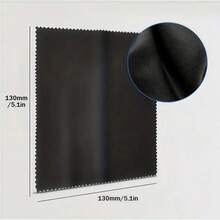 Black Microfiber Double-Sided Plush Cleaning Cloth, Suitable For Phone Screen Cleaning, Eyeglass Cloth, Watch & Jewelry Polishing Cloth, Multi-Purpose Fine Wiping & Care Cloth - Screen Cleaning Cloth - View 3