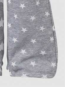 Lurzo Celana Panjang Wanita Musim Gugur/Dingin Y2K Abu-abu Motif Bintang Seluruh Permukaan, Celana Panjang Longgar dengan Motif Bintang dan Pola Digital, Gaya Jalanan Y2K, Cocok untuk Pakaian Luar Sehari-hari - Grey - View 9