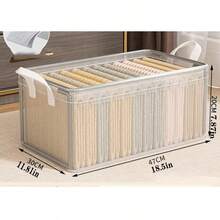 1pc Transparent Handbag Storage Box, Space-Saving Closet Organizer, Portable Dust-Proof Bag Storage Box, Can Store Handbags, Backpacks, Wallets, Dresses, Women's Clothing And Accessories, Multi-Purpose Suitable For Snacks, Kitchen, Bathroom, Dorm And Travel Use - Multicolor - View 2