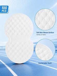 100pcs/Pack Sports Sweat-Absorbing Pads, Ultra-Thin Breathable Invisible Underarm Sweat Pads, Disposable Unisex Underarm Sweat Pads, Comfortable Odorless, Effectively Prevent Underarm Sweat, Sweat-Absorbing Pads (5.1 * 3.5 Inches) - Picture Color - View 6