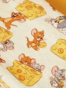 TOM & JERRY X PETSIN Cute Pet Jacket Blanket Set, Warm Dog Coat And Cozy Pet Throw For Cats, Dogs, Puppies And Kittens - Khaki - View 8