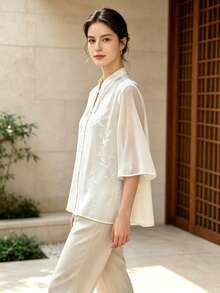 Hanfu Tops - Apricot - View 2