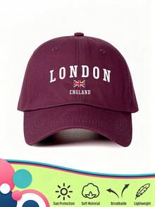 1款中性復古棒球帽，印有「LONDON ENGLAND」字樣與英國國旗圖案，柔軟可調節貼合，適合作為英國旅遊紀念品與禮物 - LONDON - 查看 13