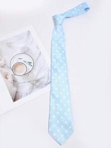 Vintage Polka Dot Neck Tie, Business Party Preppy Style Suit Accessory For Men Women - Multicolor - View 7