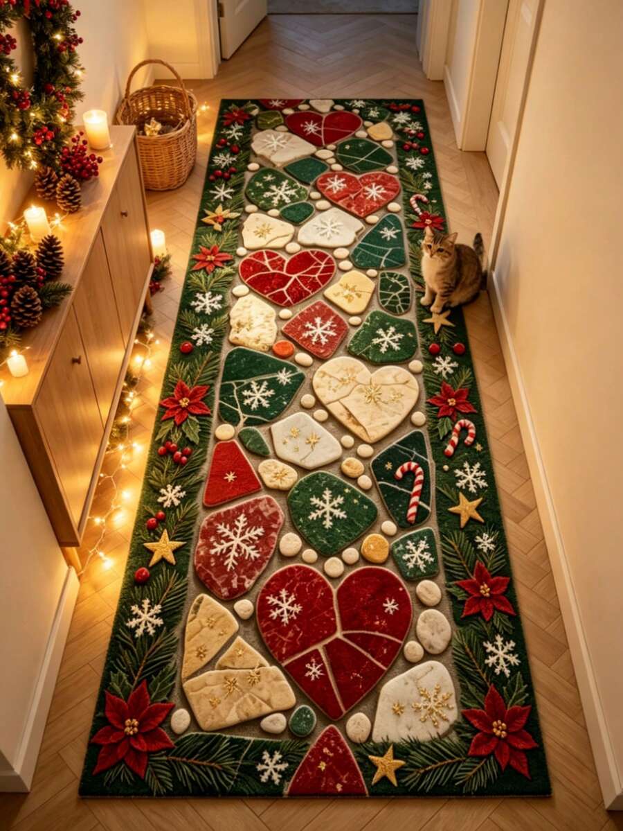 1pc Colorful Stone Modern Style Rug, Decorative Carpet, Bedroom Decor, Small Rug, Carpet, Home Decor, Living Room Rug, Living Room Small Rug, Bedroom Carpet, Living Room Home Decor, Outdoor Rug, Washable Carpet - Multicolor 1 - View 1