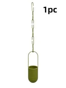 1pc Multi-Color Hanging Planter With Adjustable Chain, Hanging Flower Pot For Home Balcony Outdoor Garden Greenery Planting - Hanging Chair - View 12