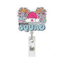 1pc Christmas Element Acrylic Doctor Nurse Retractable Badge Reel ID Card Holder - Multicolor - View 15