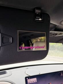 1PC "Passenger Princess" Sticker Fashion Creative Car Sun Visor Seat Back Makeup Mirror High Definition Grooming Mirror - Multicolor - View 10