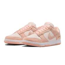 Nike New Women's Low-Top Comfortable Dunk Low Retro Lightweight Casual Sneakers - White/Orange - View 10