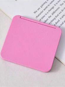 1/2pcs Multi-Color Double-Sided Folding Pocket Makeup Mirror, Portable Compact Square Hand Mirror, Minimalist Travel Makeup Mirror, Suitable For Handbag, Outdoor Daily Touch-Up - Multicolor - View 13
