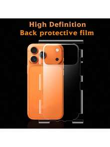 1pc High Definition Back Protective Film For Apple 17 Series, Apple 17 Pro / 17 Pro Max / 17 / Apple Air High Definition TPU Back Film, Full Edge Frame Back Film Full Coverage, Hydrogel Back Cover Protective Film, Ultra-Thin Anti-Drop Soft Sticker - Clear - View 10