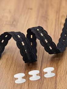 1pc Exquisite Lace Trim Hem Waistband, Suitable For T-Shirts, Dresses, Shirts, Invisible Button Extender, Used To Shorten Clothing Length; No-Tie Hem Adjuster, Suitable For Sweaters, Pants (Neutral Home Sewing Tool) - Multicolor - View 8