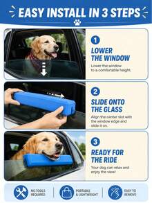 Dog Car Window Chin Rest Soft Cushion, Car Window Rest For Dogs, Soft EVA Buffer Pet Window Support Cushion, No-Installation Portable Dog Car Ride Chin Support Accessory, Universal Self-Driving Travel Pet Car Accessory, Effectively Relieves Neck Fatigue For Medium And Large Dogs During Long Car Rides, Outdoor Long-Distance Travel Pet Comfort Product - A - View 8