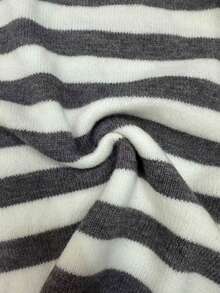 Atasan Sweater Rajut Wanita Kasual Lucu Motif Space Dye dengan Bahu Longgar - Grey - View 9