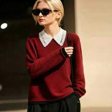 1pc Minimalist Elegant Hollow Fake Collar, Women's Fashion Versatile Sweatshirt, Suitable For Daily Wear - Multicolor - View 9